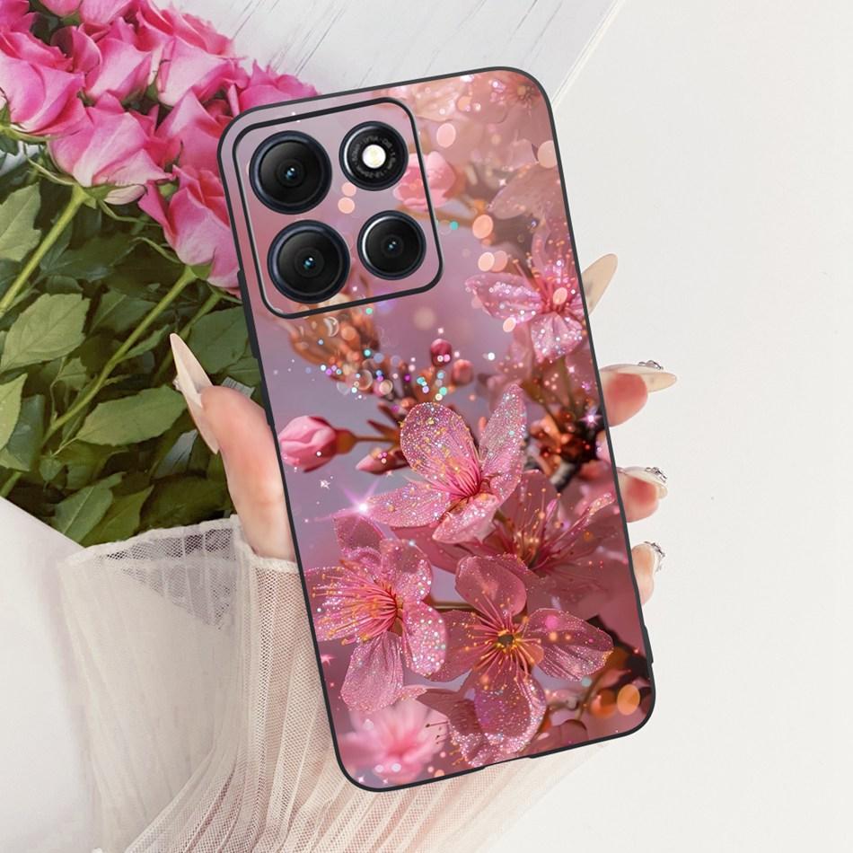 For Motorola Moto G86 Power Cute Flower Butterfly Cat Painted Case For Moto G86 G86Power Black Silicone Soft Phone Cases