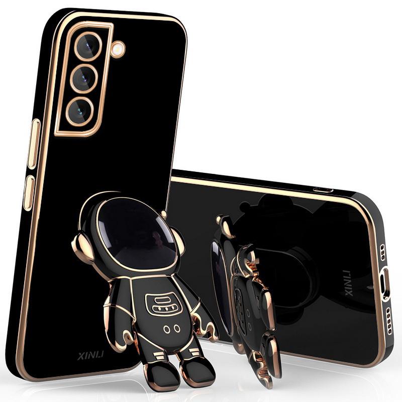 Роскошный чехол-подставка «Астронавт» для Samsung Galaxy S25 Ultra S24 FE S23 Plus S22 S21 A54 A34 A52 A53 5G A14 Покрытие Силиконовый чехол для телефона