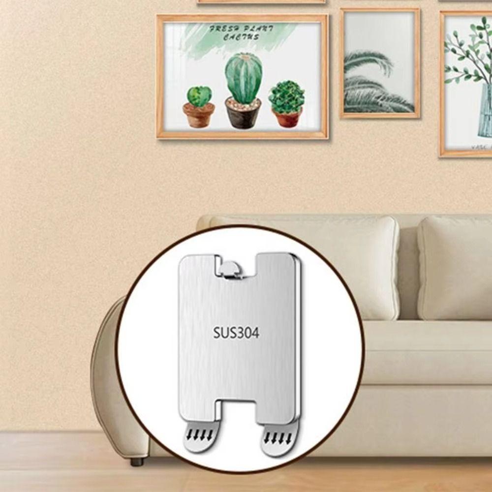 8 PCS No Punching Hanging Picture Hangers Waterproof Adhesive Picture Hangers Household
