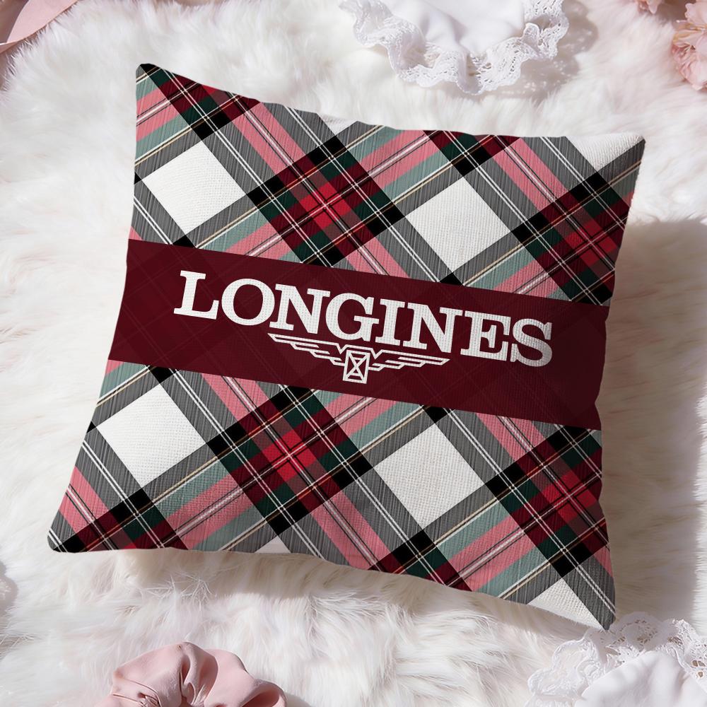 Классический бренд L-Longines Наволочка-подушка Премиум-комфорт Двусторонняя наволочка - Дизайн «Два в одном» для любой комнаты и салона автомобиля