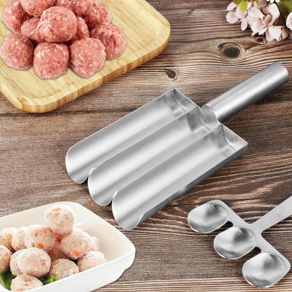 Ручная форма для фрикаделек с легким извлечением Прочный инструмент для приготовления фрикаделек Семейная готовка