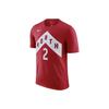 Футболка с коротким рукавом City Edition Dri-Fit Toronto Raptors Leonard No. 2 мужских топа красные AO0949-659