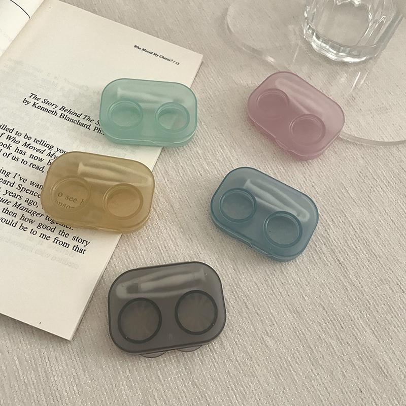 Women Girl Glasses Cosmetic Contact Lenses Box Contact Lens Case For Eyes Care Travel Holder Container Travel Accessories
