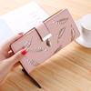 Women Wallet Purse Female Long Wallet Gold Hollow Leaves Pouch Handbag For Women Coin Purse Card Holders Portefeuille Femme