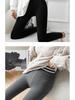 High Waist Velvet-Lined Women's Winter Leggings: Warm, Imitation Cashmere, Cotton Yoga Pants with Foot Straps