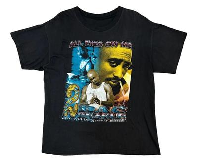 НОВИНКА Винтажная Мемориальная футболка с Tupac 2Pac All Eyes On Me Rap Tee Размеры S-5XL Репринт Унисекс Футболка