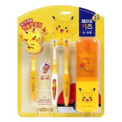 Набор для чистки зубов Perio Kids из 3 этапов с Пикачу
