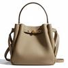 Romy Metal Stud Design Basket Bucket Bag Women Shoulder Bag Soft-Gray 166982-023