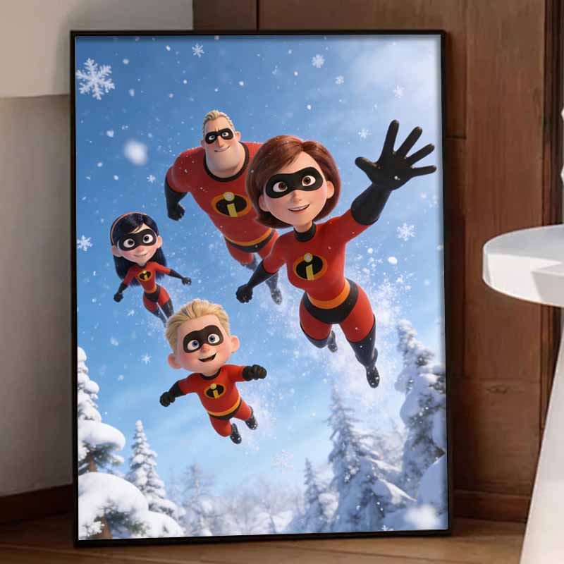 Disney Набор для алмазной живописи 5D Алмазная картина «Суперсемейка» Точечная живопись Камни Кристаллы Краска Алмазный Декор Стен Дома