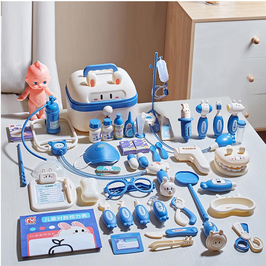 Набор доктора для ролевых игр в семье – Медицинские игрушки для детей со стетоскопом, очками и инструментами, Забавный подарок для игры в понарошку