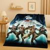 Horror Movie G-Ghostbusters Cartoon Flannel Blanket,Ultra Soft Warm Plush Throw for Home Bedroom Bed Sofa Cover Office Camping