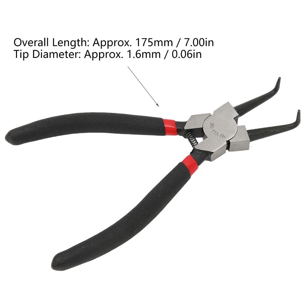 Immersion Handle Retaining Ring Pliers Rubber Handle Circlip Pliers Convenient Angled Pliers DIY