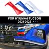 For Hyundai Tucson NX4    2024 Hybrid Car Front Grille Trim Sport Strip Cover 3pcs 3D Sticker Accessories