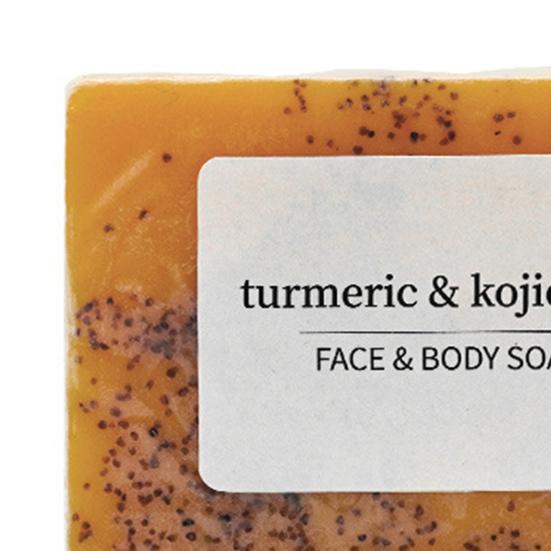 Lemon Turmeric Soap Shea Butter Moisturizing Soap for Face Body Moisturizing Brightening Oily Skin Balancing Soap for All Skin Type
