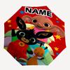 Personalized Name B-Bing Bunny1 Print Umbrella - Automatic Open/Close, Eight-Rib Durable Frame, Automatic Folding Umbrella