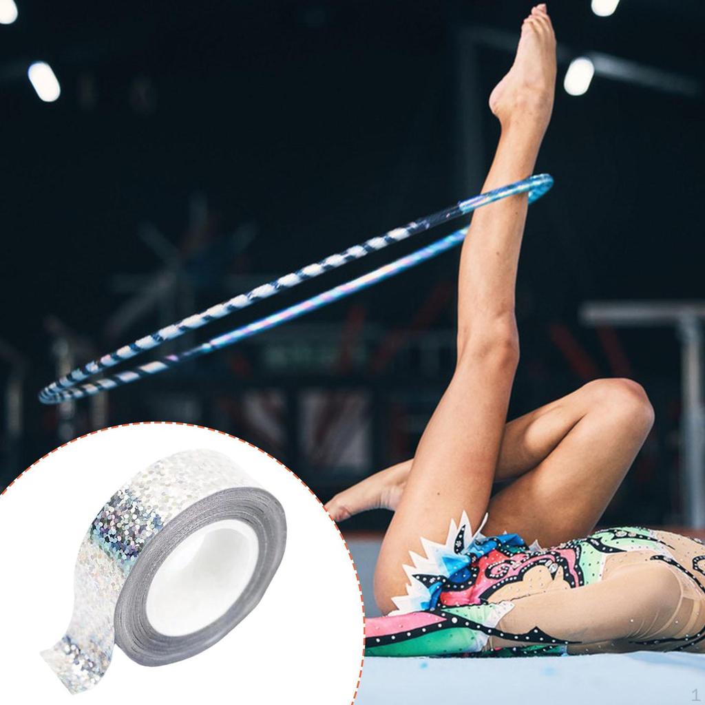 Декоративная лента для гимнастического обруча 0,59 дюйма x 5 м / 16,4 фута Легкое нанесение Толстая 1,5 см x М