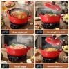 San Jiaolong 4L Ceramic Electric Hot Pot & Soup Maker