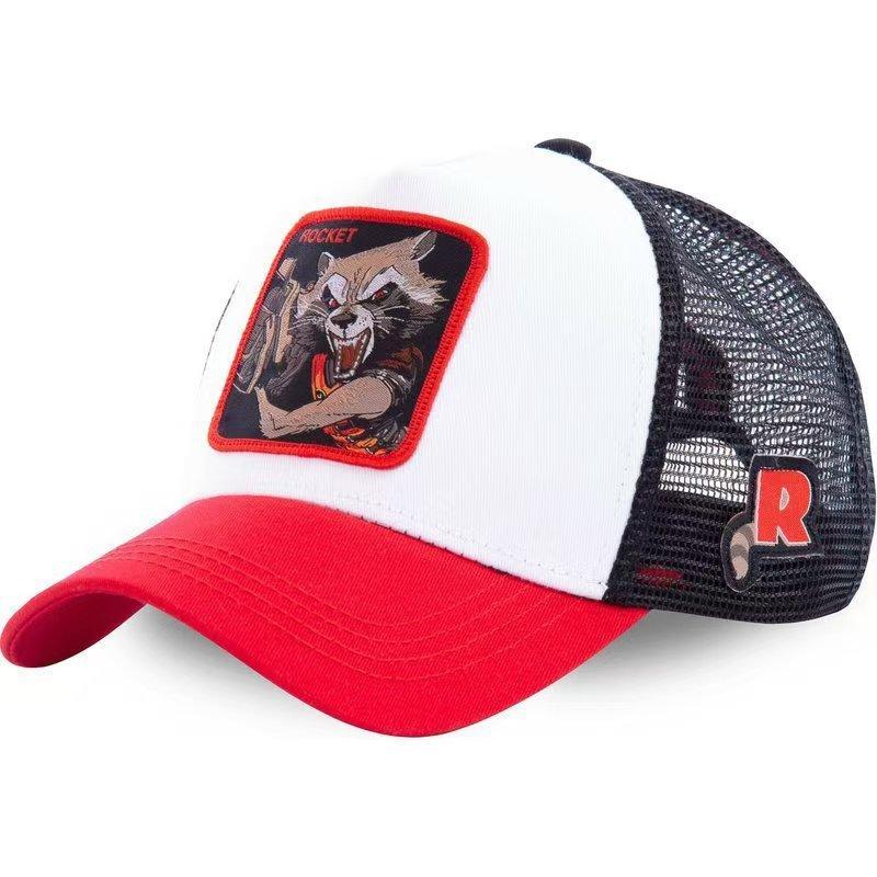 Marvel Spiderman Embroidered Cotton Cap With Sunshade And Ventilation For Daily Use