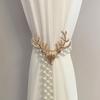 Elastic Metal Curtain Strap Tie Aluminum Alloy Creative Curtain Buckles Home Decor Luxury Curtain Tieback Clip Accessories