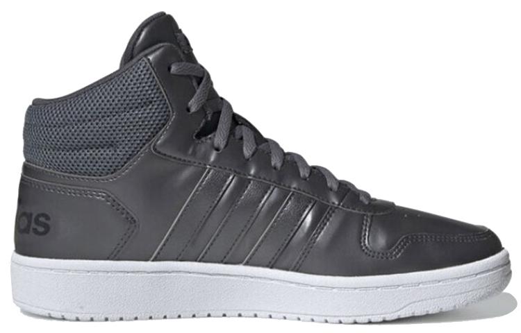 adidas Кроссовки Hoops 2.0 Mid 'Серый Белый' Женские EE7856