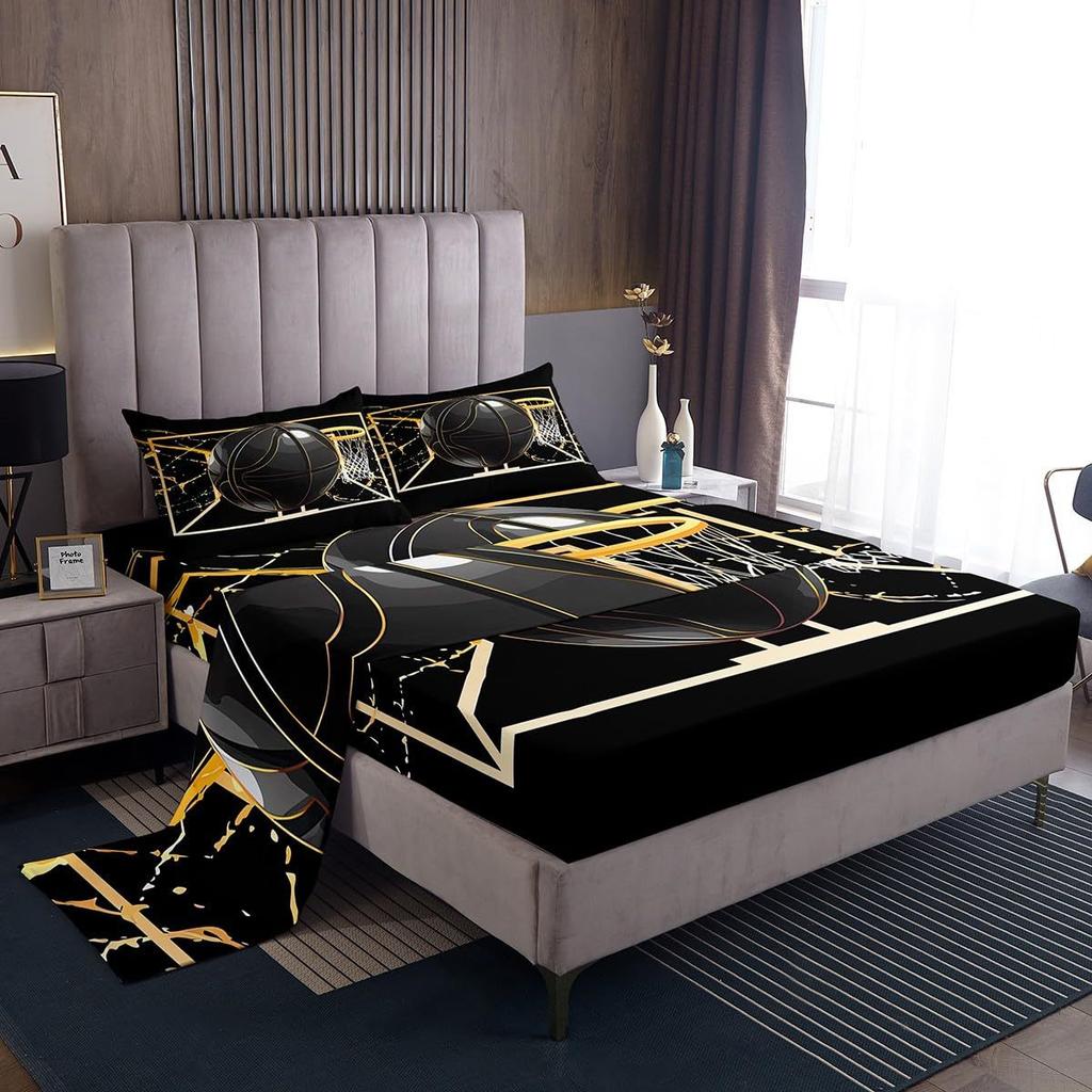 Galaxy Starry Sky Pattern Sheet Four-piece Bedding Set Bedroom Dormitory Bedding Decoration