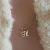 BettyU 14k Gold Big Initial Pendant (A~Z)