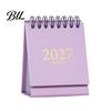 Academic Year Desktop Planner 2027-2028 Mini Standing Flip Desk Calendar, 18 Month from Jan. Professional Planning Calendar 2027 to Jun. 2028, Pocket