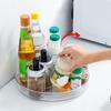 Storage Turntable 360° Rotating Storage Tray Organizer Transparent Round Storage Box for Kitchen Bathroom Cabinet