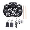 9 Pad Electric Drum Set with Pedals Stick Multifunctional Portable Roll Up Electronic Drum Pad for B