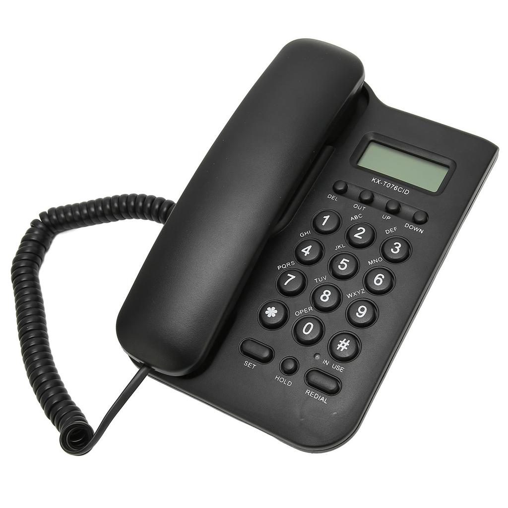 Настольный телефон Caller ID Настенное крепление Минималистичный проводной домашний телефон для дома Отеля Телефонная линия