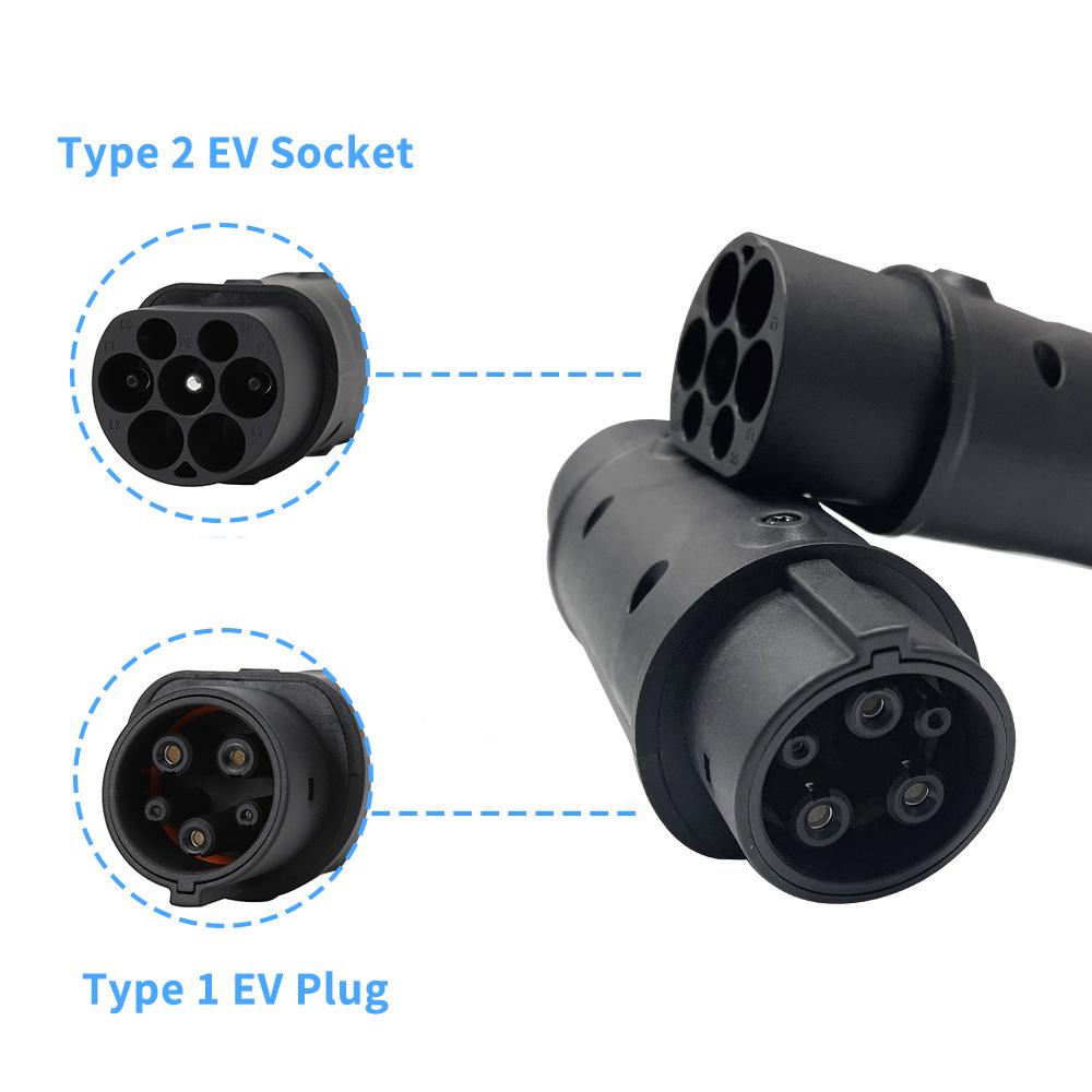 Адаптер для зарядки переменным током для T1-T2, T2-T1, T2-GB/T, T1-GB/T, GB/T-T2