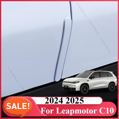 Для Leapmotor C10 2026 Автомобильная наклейка Защитная накладка на край двери Молдинг Защитная полоса Царапина Барьер от столкновения Защита зеркала заднего вида Столкновение
