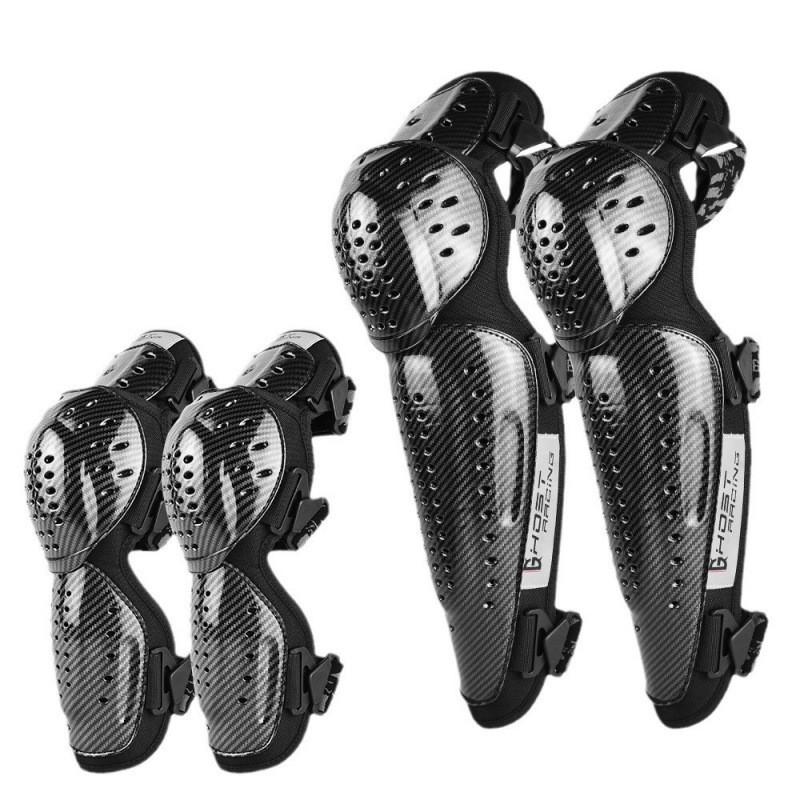 Motorcycle Protective Gear Set Off-Road Racing Cycling Safety Knee Elbow Pads Full Kit Winter Version