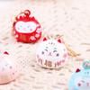 Cute Charm Cartoon Door Key Car Key Pendant Bag Decoration Lucky Cat Keychains Maneki Neko Keyrings