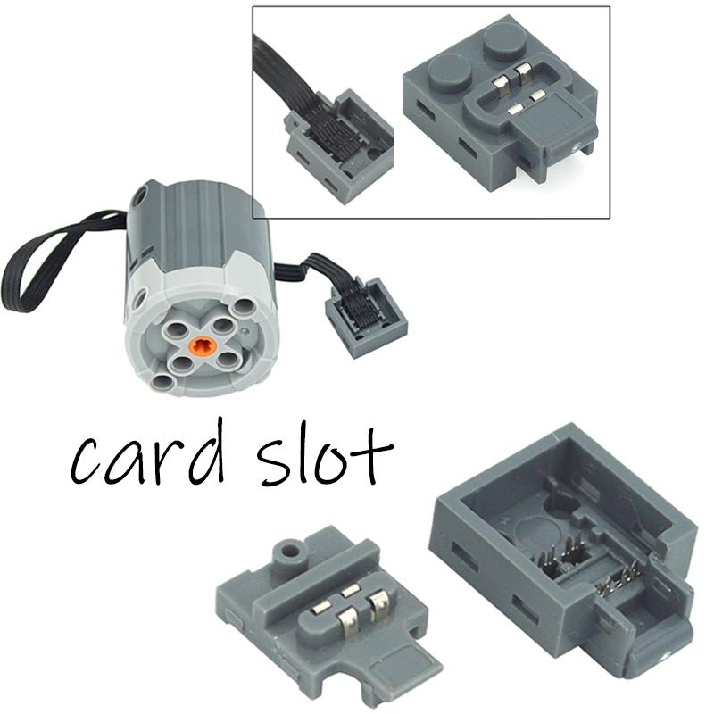 Building Blocks Technical Power Functions Brick Motor Line Extension Wire Cord Replacement card slot Compatible with 21669 60656