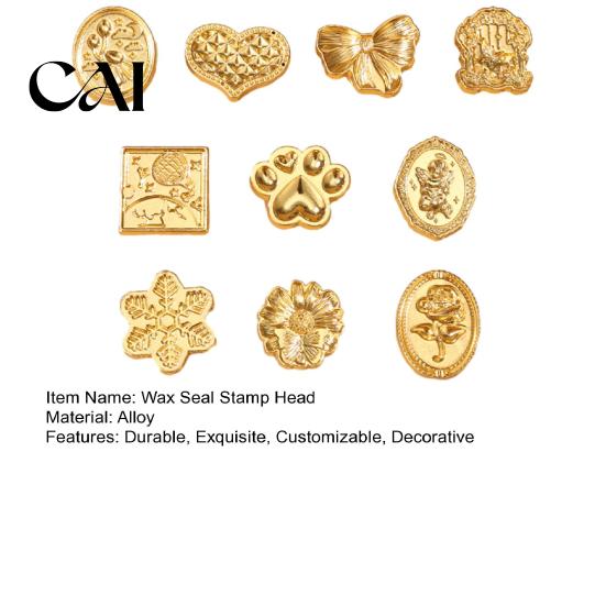 Zinc Alloy Stamp Head 10Pcs Wax Seal Heads Set, Vintage Classic Embossed Sealing Handwritten Note for Envelopes Wedding Party Invitations Gift