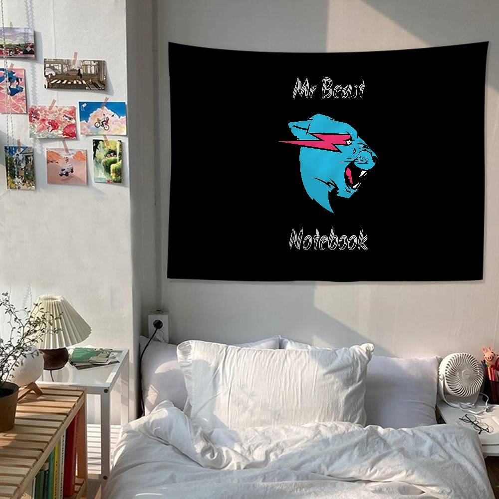 Игровой блогер MrBeast Подвесная богемная гобеленовая ткань Богемные настенные гобелены Мандала Дешевая настенная подвеска в стиле хиппи