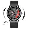 SVJ Brand Wheel Hub Watch Men 360° Rotating Three-dimensional Hollowed Out Car Modification Table Conceptual Luminous Watch
