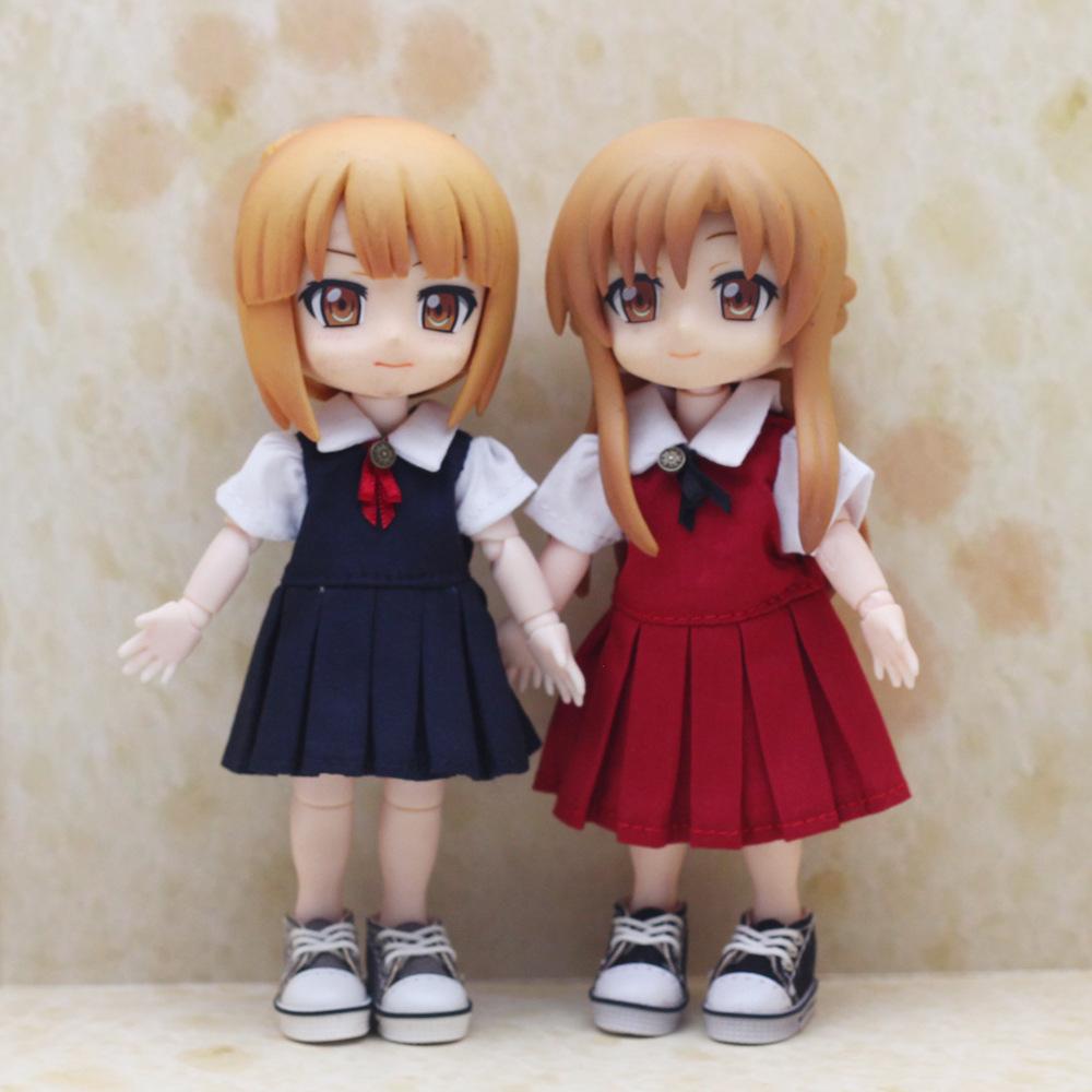 Для кук BJD 1/12 Набор одежды - Школьная юбка в британском стиле для кук-малышей, аксессуары для переодевания (Нет куклы)
