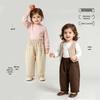 Beibeiyi Girls' Sweet Ruffled Casual Cotton Pants
