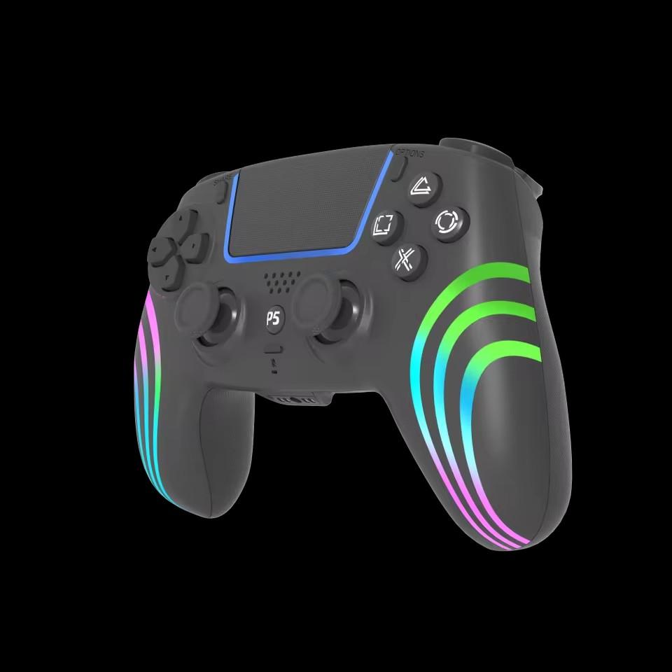 Для PS5 Bluetooth игровой контроллер Холл Джойстик Датчик движения Вибрация Беспроводной контроллер с RGB цветным световым эффектом
