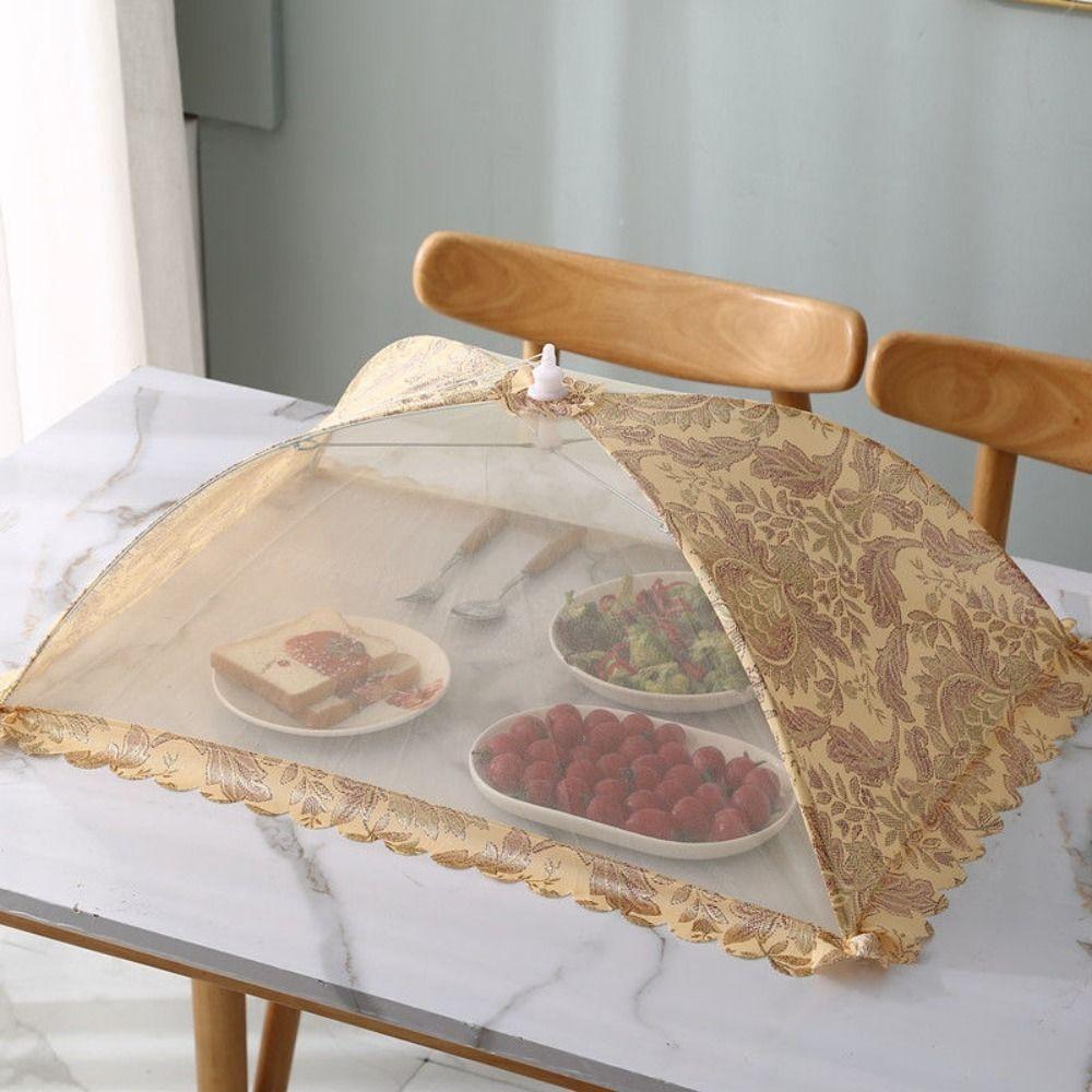 Lace Fabric Anti Mosquito Food Net Dining Table Food Lid Table Cover Kitchen Gadgets Food Cover
