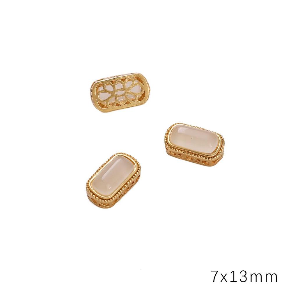 Медный песок, золото, полая перегородка, бусина для изготовления ювелирных изделий своими руками, аксессуары для рукоделия