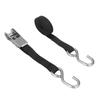 1in 25mm Ratchet Tie Down Straps Black Rust Proof Precise Stitching for MotorcycleTrailer Truck Kayak Boat 3 M   9.8ft