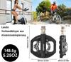 Педали TacoBey MTB для горного велосипеда с двойной платформой, совместимые с Shimano SPD Mountain Clipless с 3 подшипниками уплотнений, легкие педали из нейлонового волокна для велосипеда