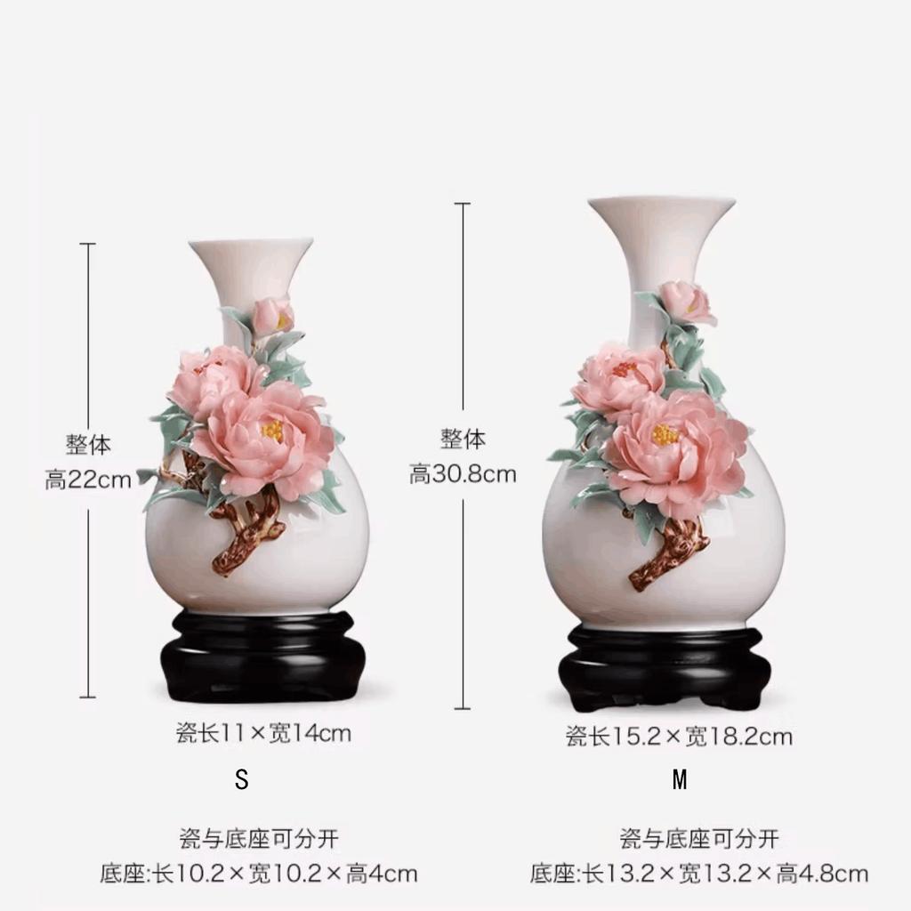 Керамическая ваза ручной работы Украшения для дома Украшения для стола в гостиной Цветочная композиция маленькая фарфоровая ваза