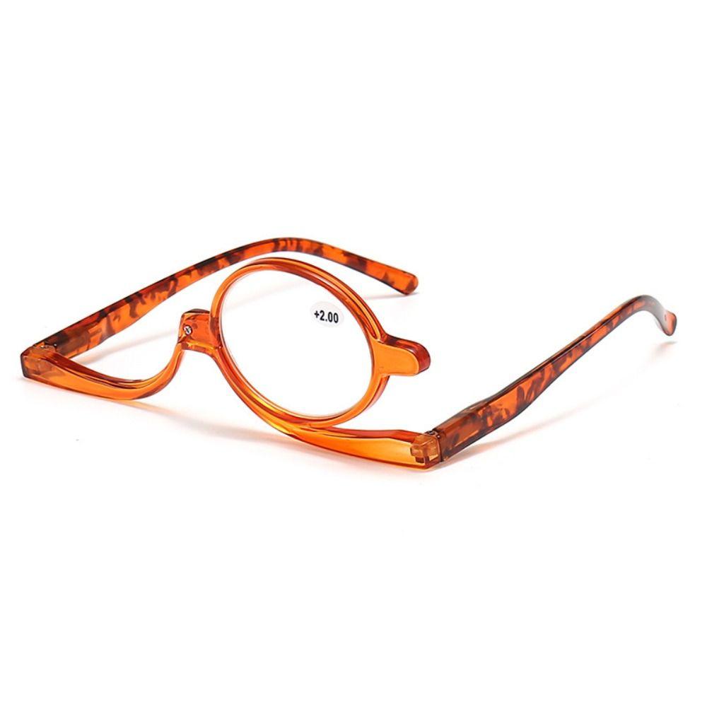 Красочные вращающиеся очки для чтения с оправой для макияжа, откидные линзы, увеличительные очки для женщин