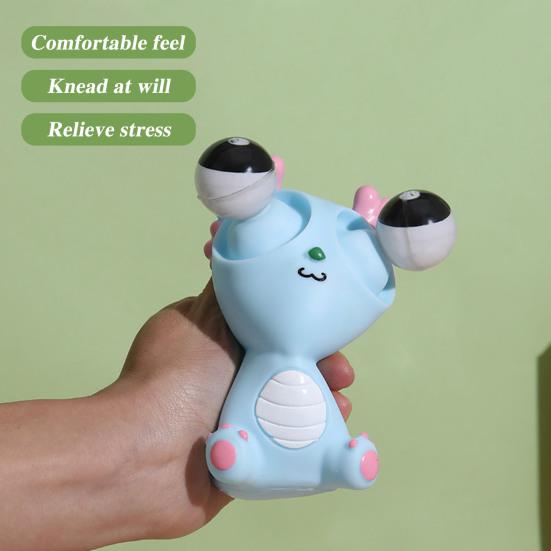 Popping Eye Dragon Squeeze Toy Anxiety Stress Relief Sitting Cartoon Dragon Pinch