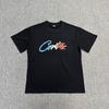 Cortez Phantom Letter Print Short Sleeve T-Shirt Couples Loose Fit Cotton Tee Teens Daily Wear