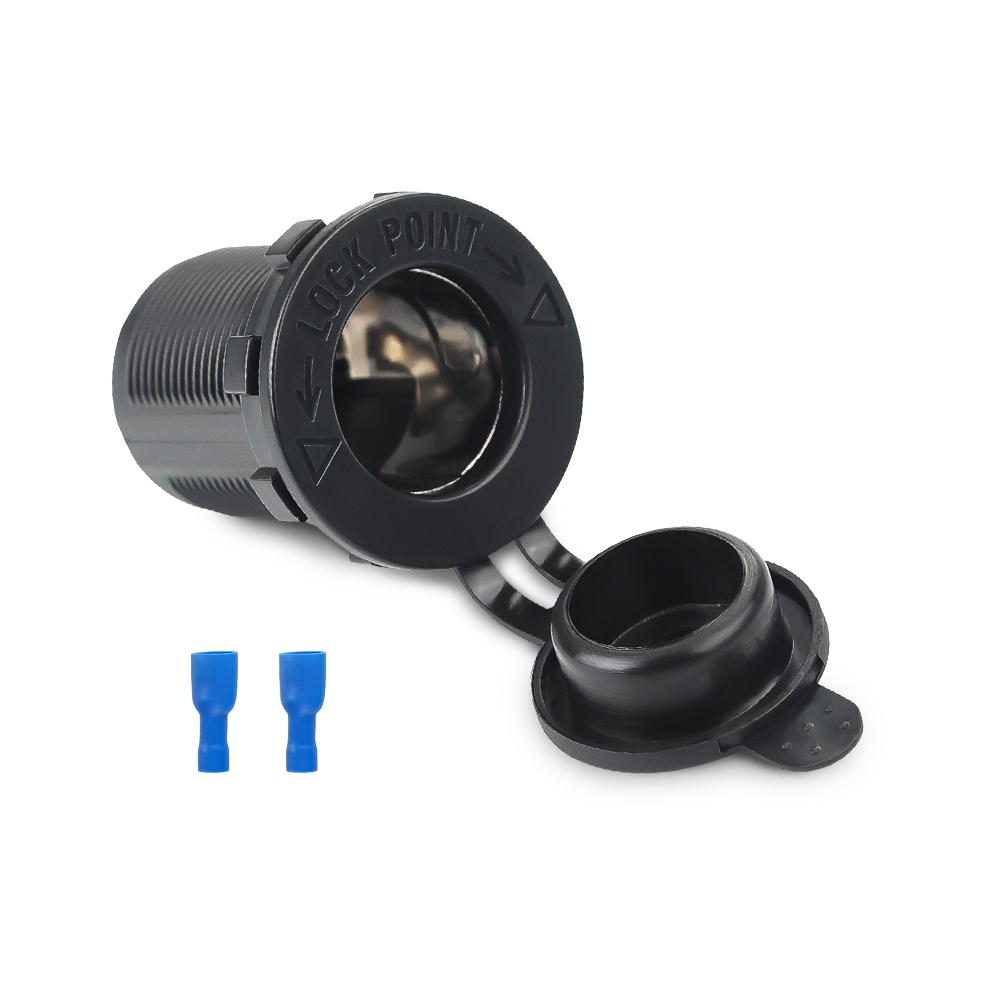 Водонепроницаемая автомобильная розетка 12 В-24 В со светодиодом - универсальный зарядный адаптер для автомобиля, мотоцикла, лодки, грузовика (4 цвета)